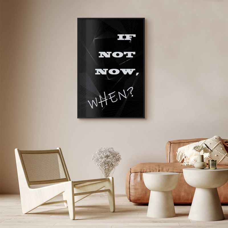 Plakat Artgeist When 60x90 cm z ramą czarną 1 szt