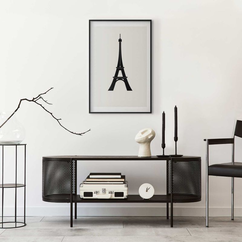 Plakat Artgeist Wieża Eiffla 40x60 cm z ramą czarną 1 szt