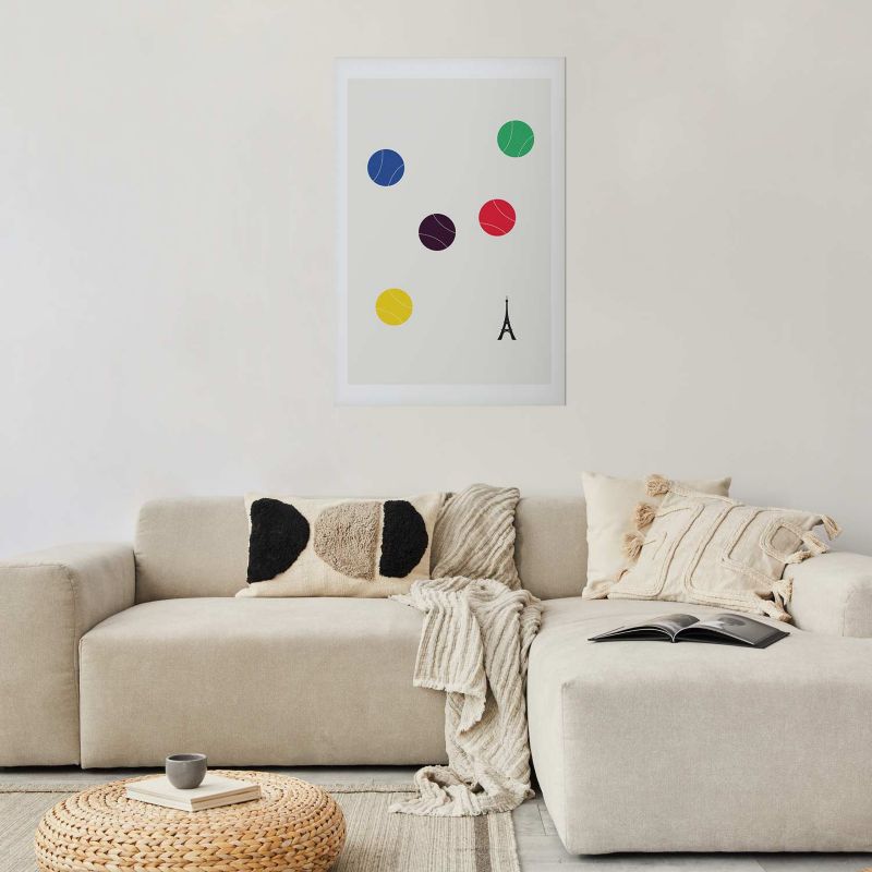 Plakat Artgeist Wieża Eiffla i tenis 29,7x42 cm bez ramy 1 szt