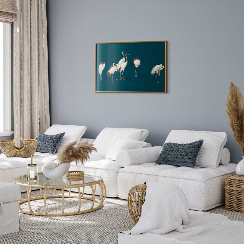 Plakat Artgeist Wieczór nad stawem 60x40 cm z ramą złotą 1 szt