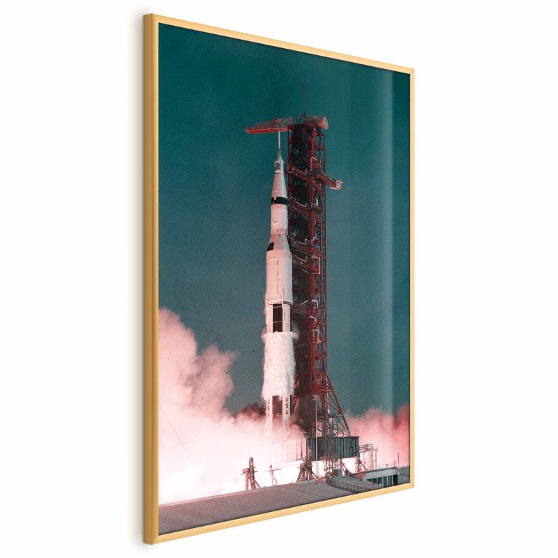Plakat Artgeist Wielki start 60x90 cm z ramą złotą 1 szt