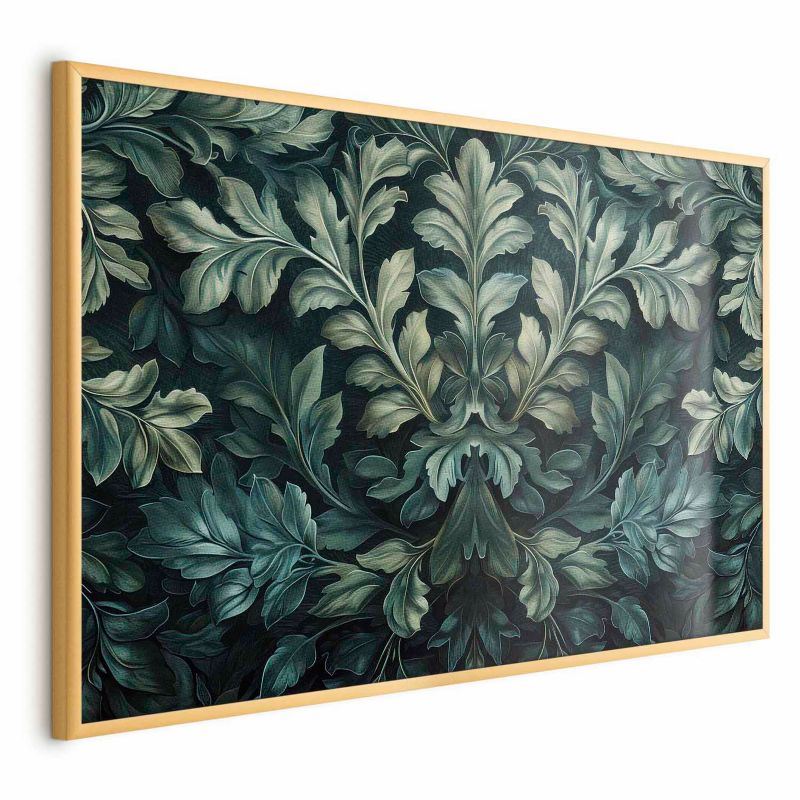 Plakat Artgeist Wiktoriańskie liście 42x29,7 cm z ramą złotą 1 szt