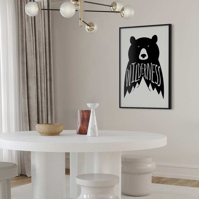 Plakat Artgeist Wilderness 60x90 cm z ramą czarną 1 szt