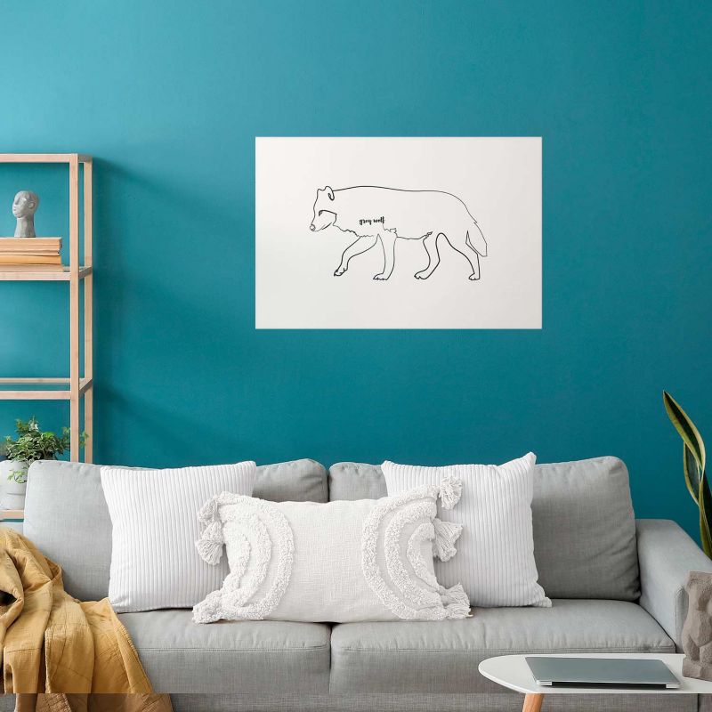 Plakat Artgeist Wilk 90x60 cm bez ramy 1 szt
