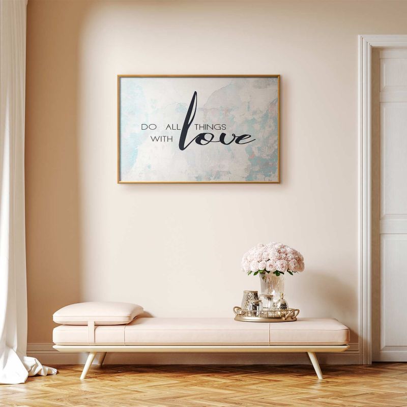 Plakat Artgeist With love 60x40 cm z ramą złotą 1 szt