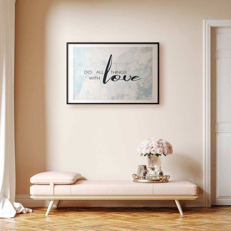 Plakat Artgeist With love 90x60 cm z ramą czarną 1 szt