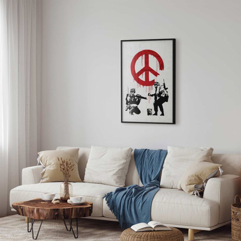 Plakat Artgeist Wojna i pokój 40x60 cm z ramą czarną 1 szt