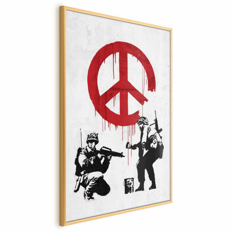 Plakat Artgeist Wojna i pokój 60x90 cm z ramą złotą 1 szt