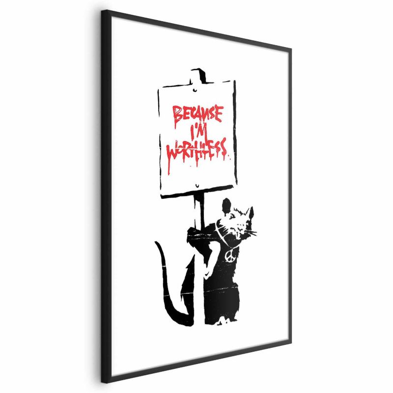 Plakat Artgeist Worthless 21x30 cm z ramą czarną 1 szt