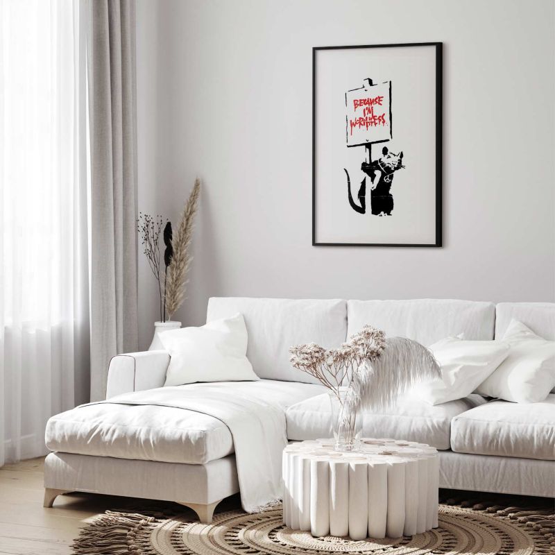 Plakat Artgeist Worthless 21x30 cm z ramą czarną 1 szt