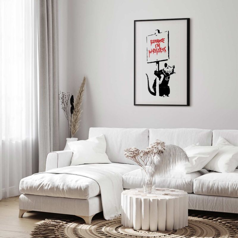 Plakat Artgeist Worthless 60x90 cm z ramą czarną 1 szt