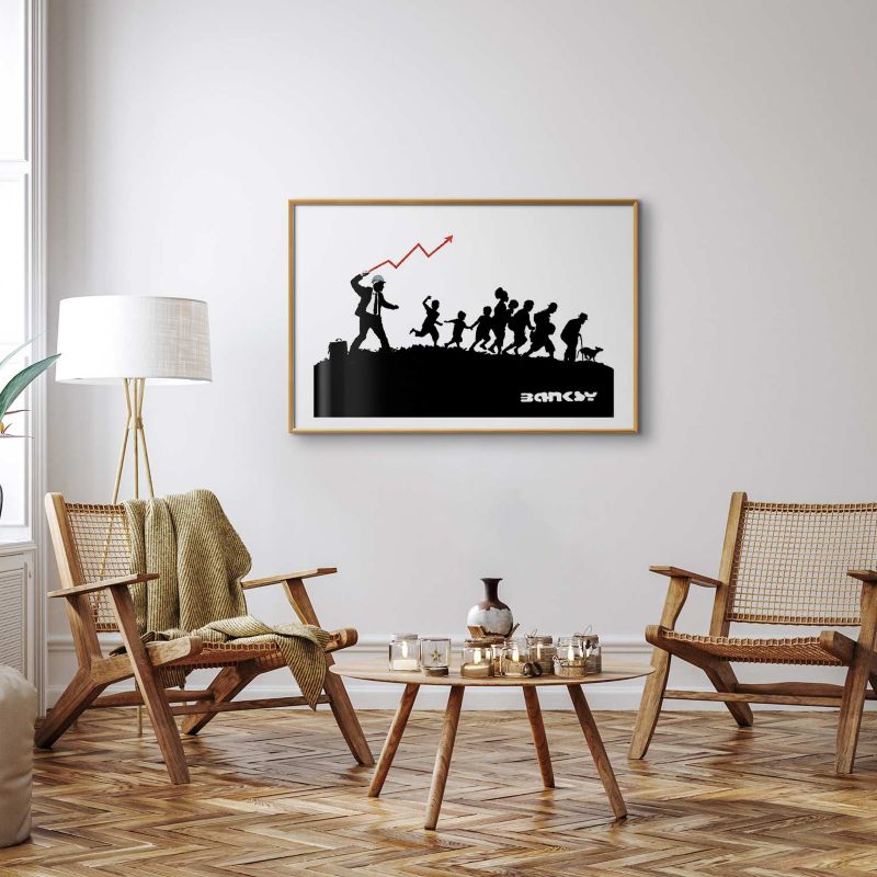 Plakat Artgeist Wyścig 42x29,7 cm z ramą złotą 1 szt