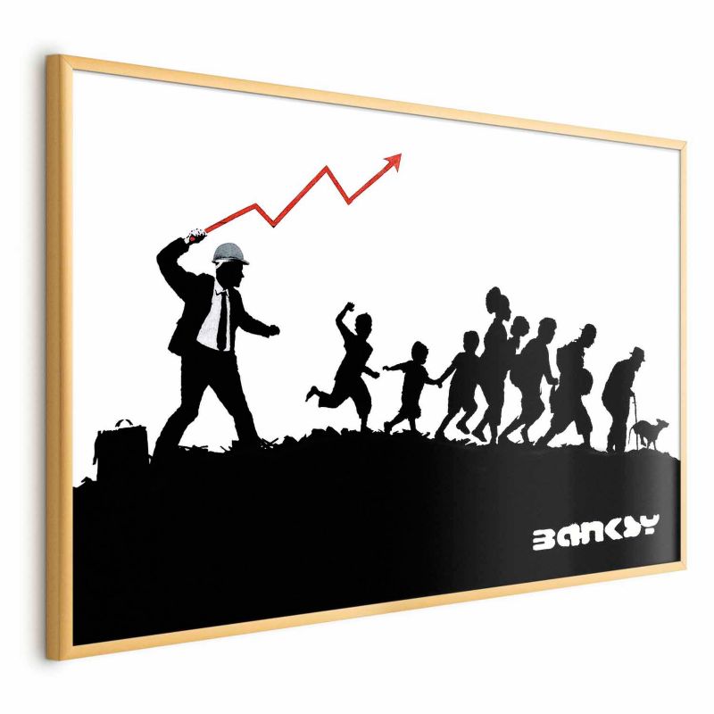 Plakat Artgeist Wyścig 90x60 cm z ramą złotą 1 szt