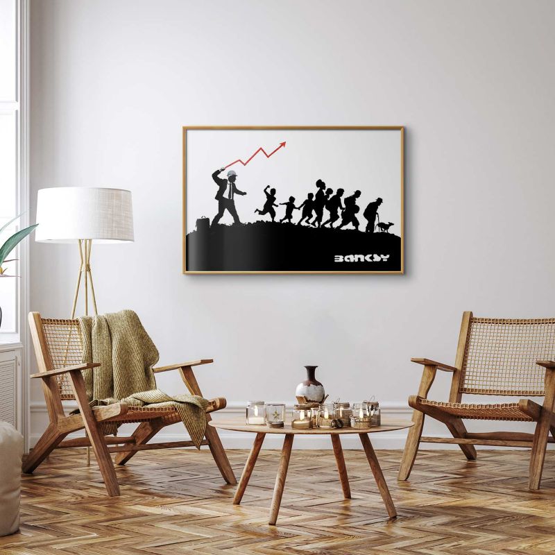 Plakat Artgeist Wyścig 90x60 cm z ramą złotą 1 szt