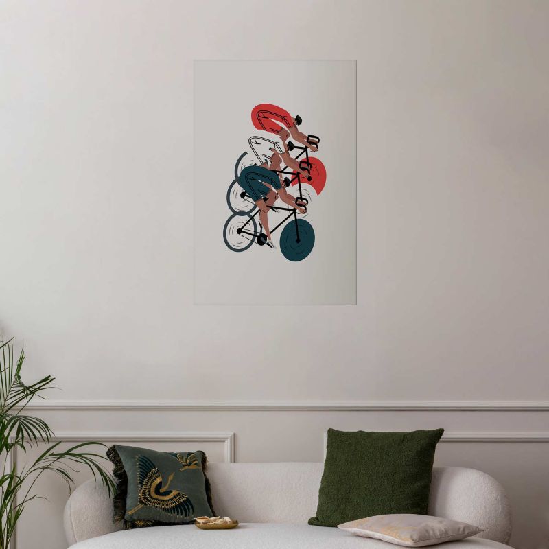 Plakat Artgeist Wyścig kolarski 29,7x42 cm bez ramy 1 szt