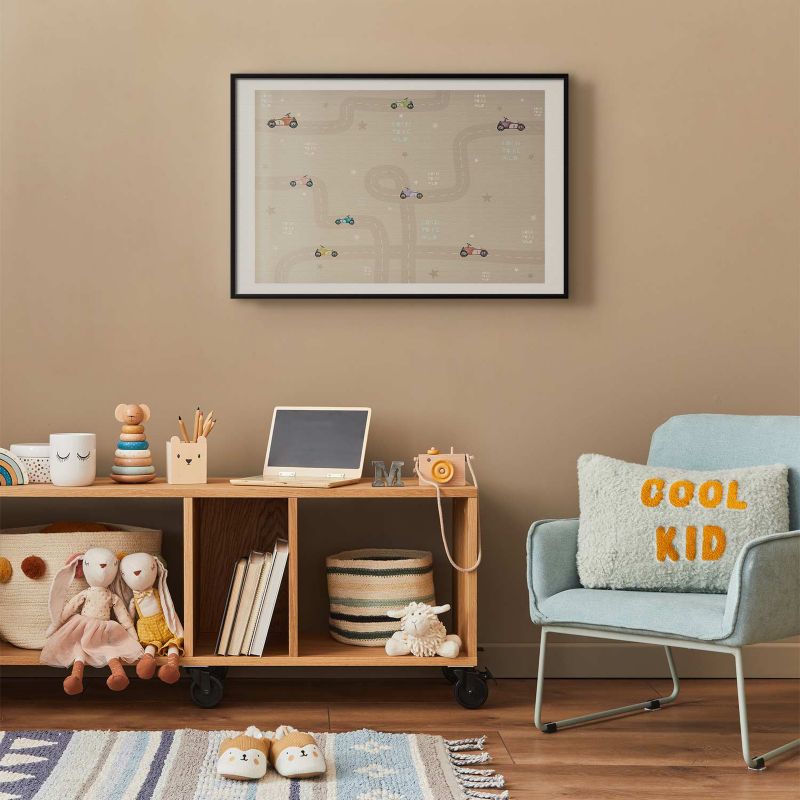 Plakat Artgeist Wyścigowe autka 42x29,7 cm z ramą czarną 1 szt