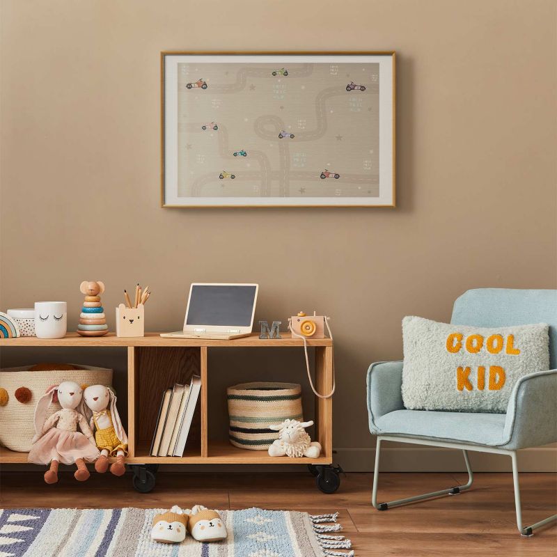 Plakat Artgeist Wyścigowe autka 42x29,7 cm z ramą złotą 1 szt