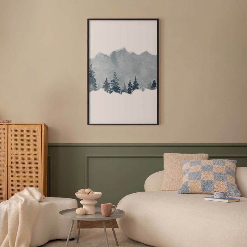 Plakat Artgeist Wycinek Syberii 21x30 cm z ramą czarną 1 szt