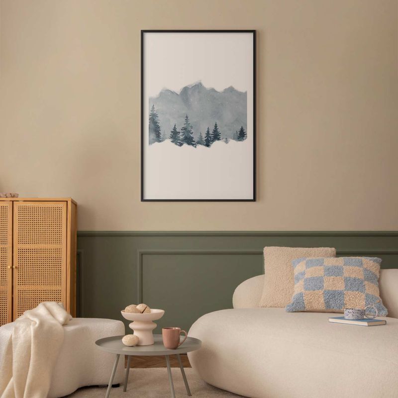 Plakat Artgeist Wycinek Syberii 21x30 cm z ramą czarną 1 szt