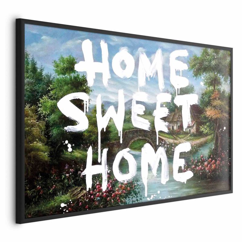 Plakat Artgeist Wymarzony dom 30x21 cm z ramą czarną 1 szt