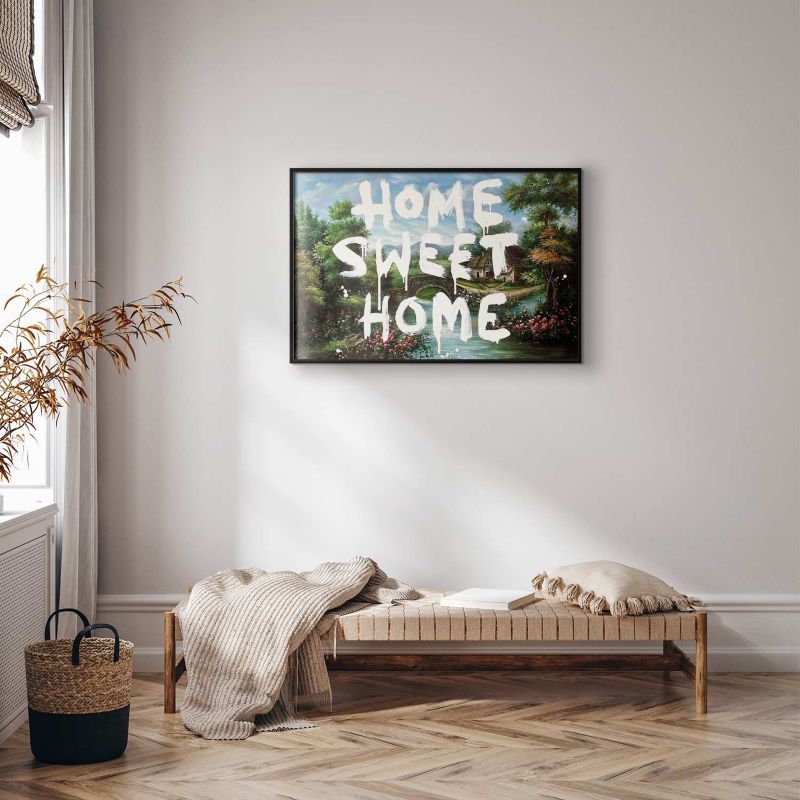 Plakat Artgeist Wymarzony dom 30x21 cm z ramą czarną 1 szt