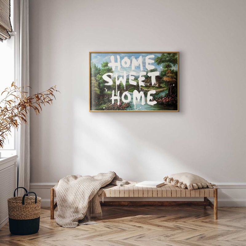 Plakat Artgeist Wymarzony dom 42x29,7 cm z ramą złotą 1 szt