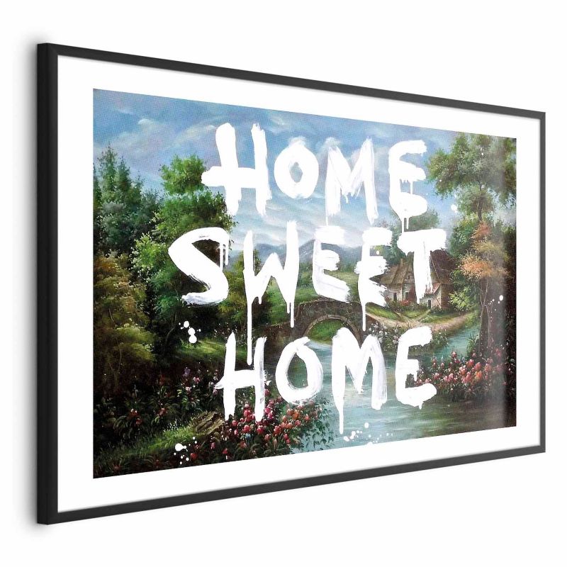 Plakat Artgeist Wymarzony dom 90x60 cm z ramą czarną 1 szt