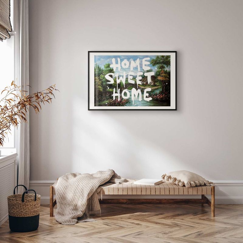 Plakat Artgeist Wymarzony dom 90x60 cm z ramą czarną 1 szt