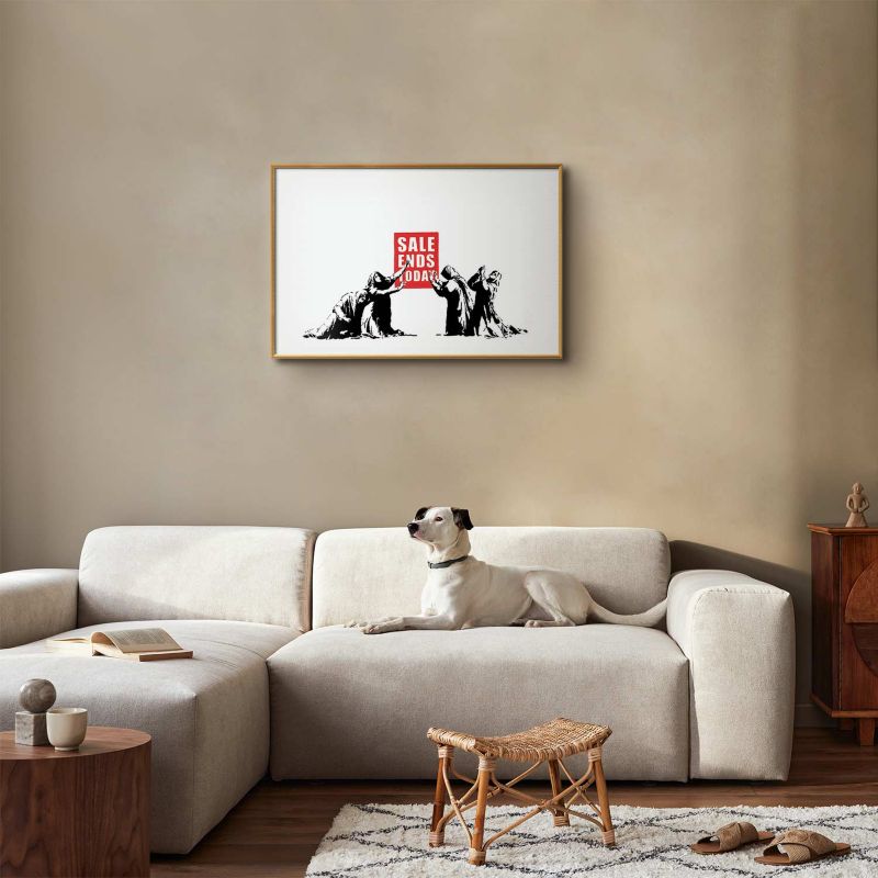 Plakat Artgeist Wyprzedaż 90x60 cm z ramą złotą 1 szt