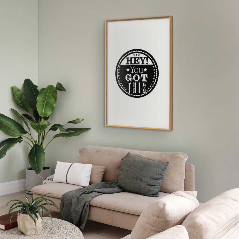 Plakat Artgeist You got this 29,7x42 cm z ramą złotą 1 szt