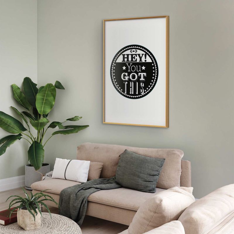 Plakat Artgeist You got this 40x60 cm z ramą złotą 1 szt
