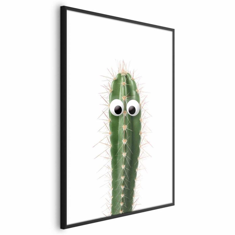 Plakat Artgeist Żywy kaktus 40x60 cm z ramą czarną 1 szt