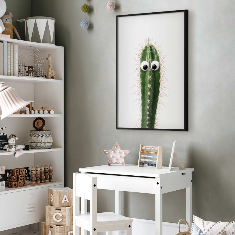 Plakat Artgeist Żywy kaktus 40x60 cm z ramą czarną 1 szt