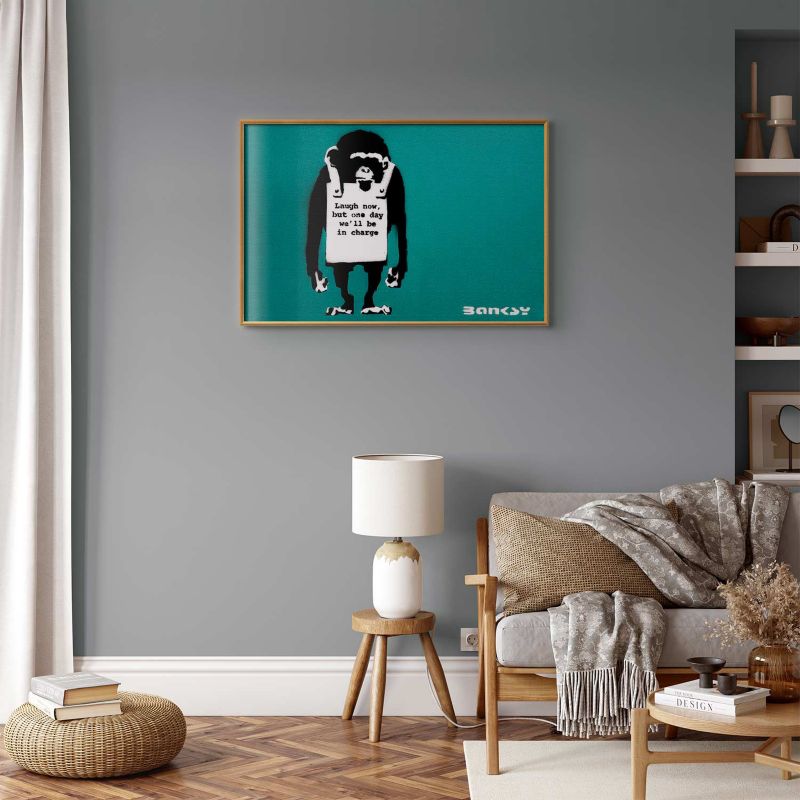 Plakat Artgeist Zła małpa 60x40 cm z ramą złotą 1 szt