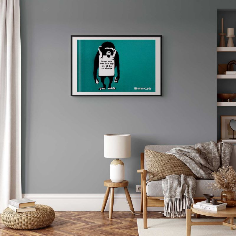 Plakat Artgeist Zła małpa 90x60 cm z ramą czarną 1 szt