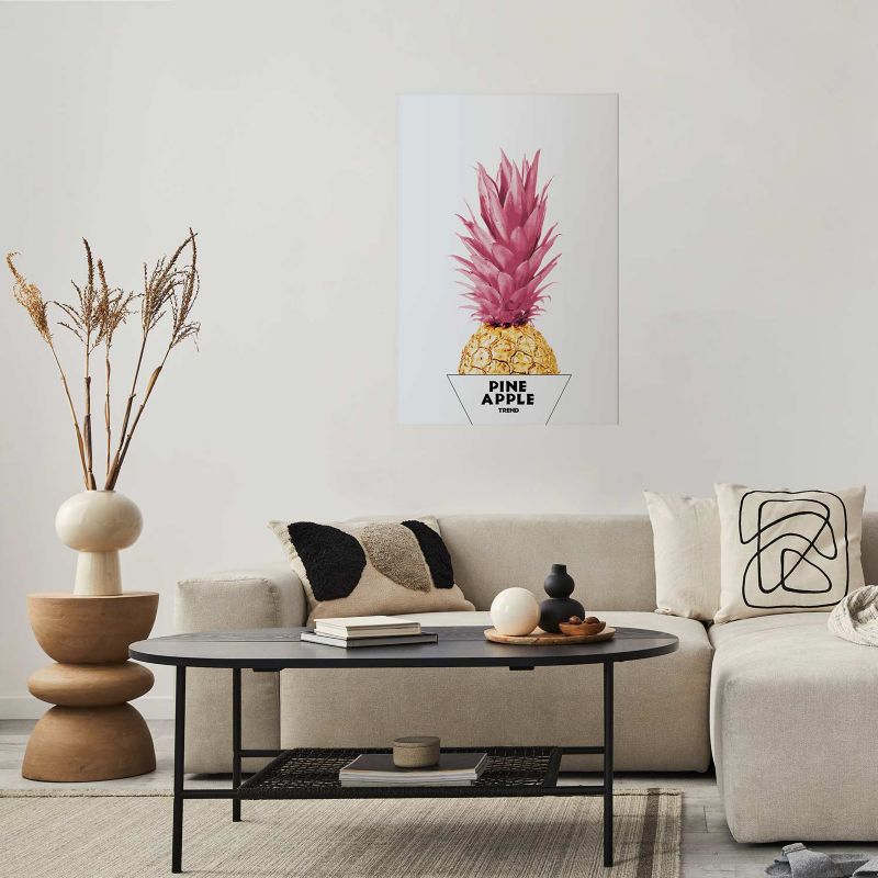 Plakat Artgeist Złoty ananas 21x30 cm bez ramy 1 szt