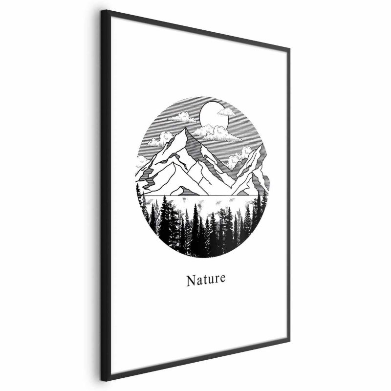 Plakat Artgeist Zaginiona kraina 40x60 cm z ramą czarną 1 szt