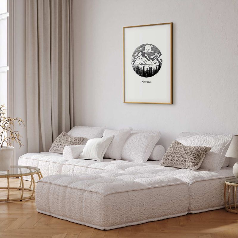 Plakat Artgeist Zaginiona kraina 40x60 cm z ramą złotą 1 szt