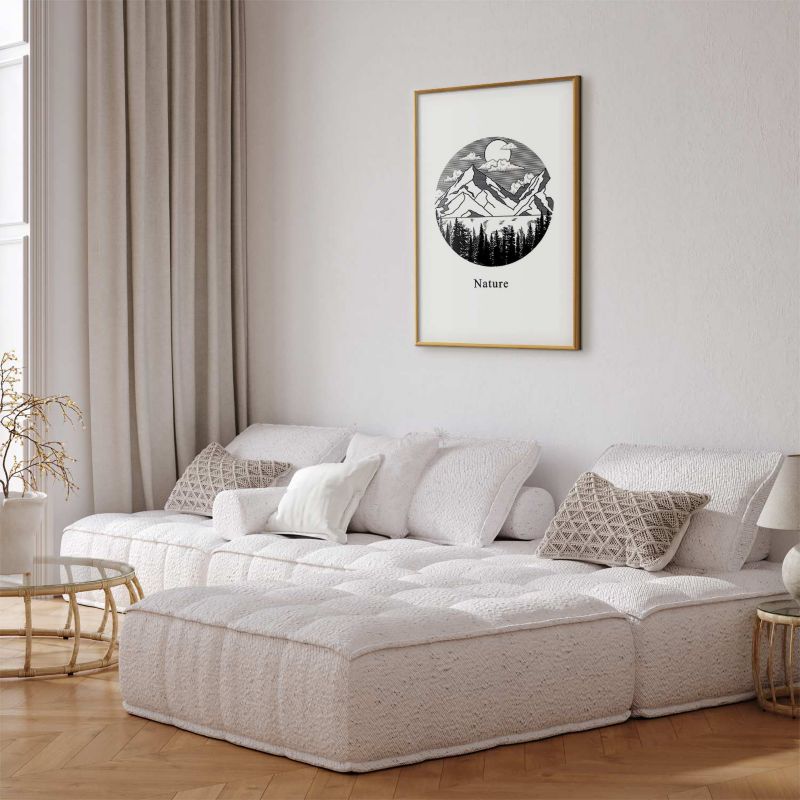 Plakat Artgeist Zaginiona kraina 40x60 cm z ramą złotą 1 szt