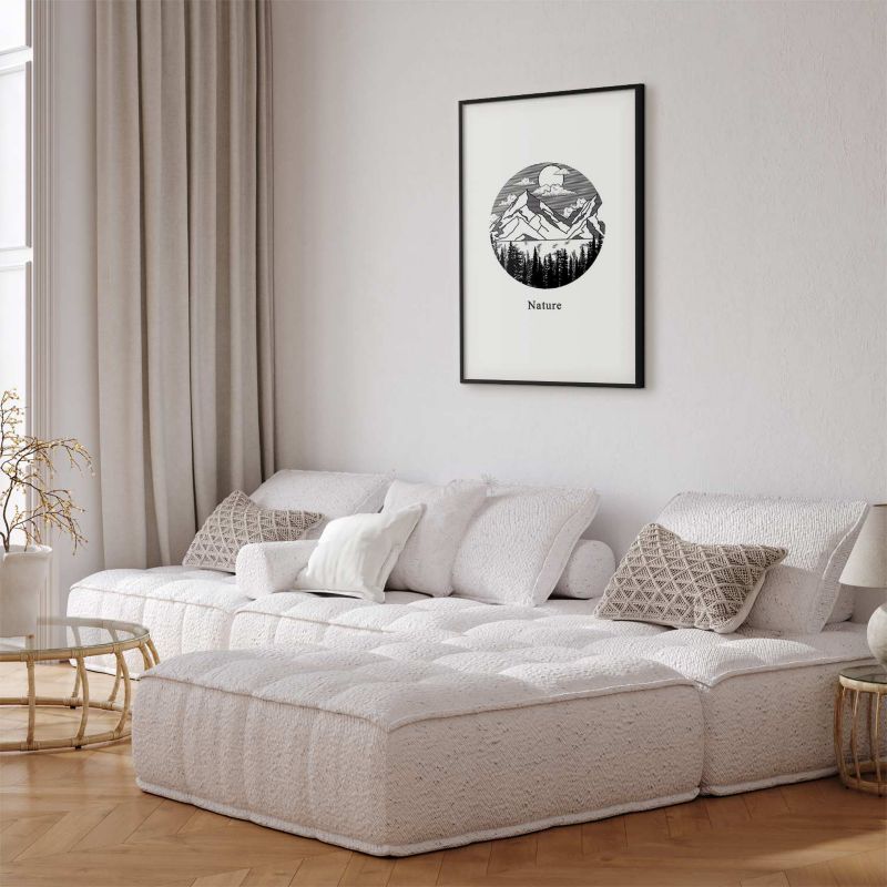 Plakat Artgeist Zaginiona kraina 60x90 cm z ramą czarną 1 szt