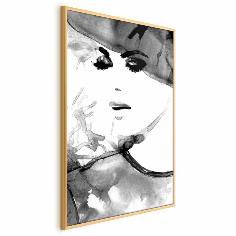 Plakat Artgeist Zakochana elegancja 40x60 cm z ramą złotą 1 szt