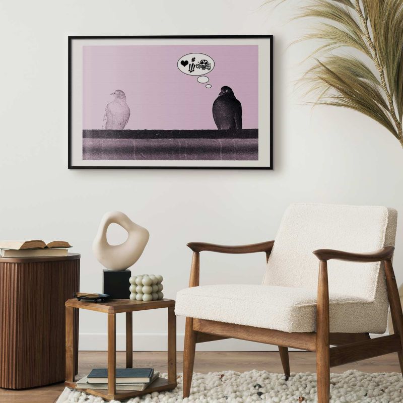 Plakat Artgeist Zaloty 60x40 cm z ramą czarną 1 szt