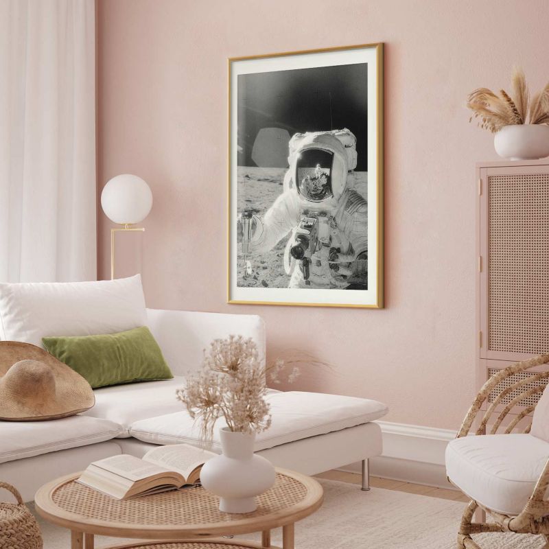 Plakat Artgeist Zawód kosmonauta 21x30 cm z ramą złotą 1 szt