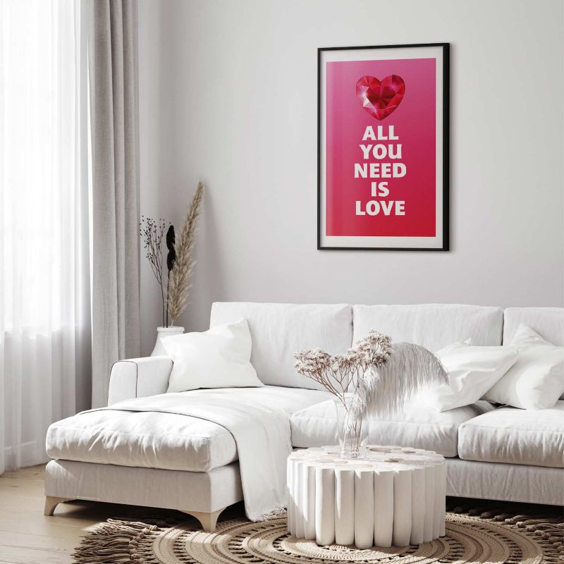 Plakat Artgeist Zjawiskowe serce 29,7x42 cm z ramą czarną 1 szt