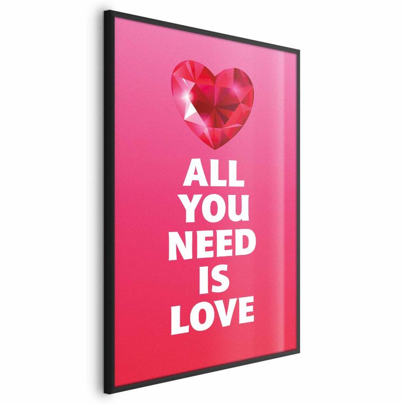 Plakat Artgeist Zjawiskowe serce 60x90 cm z ramą czarną 1 szt