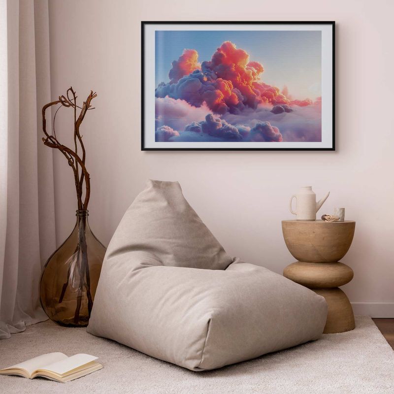Plakat Artgeist Zmierzchowy spektakl 90x60 cm z ramą czarną 1 szt