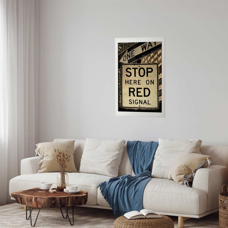 Plakat Artgeist Znaki drogowe 29,7x42 cm bez ramy 1 szt