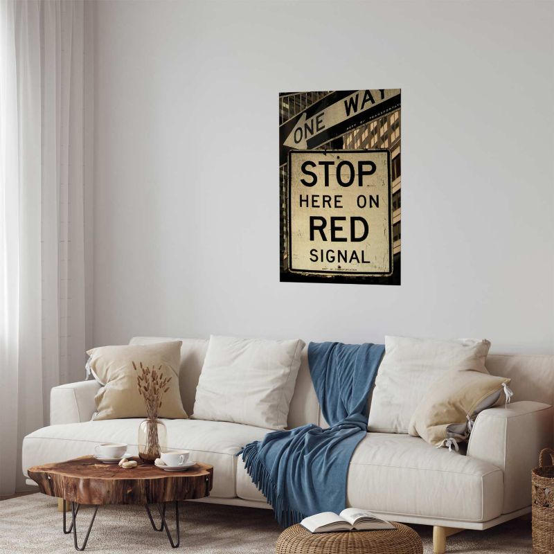 Plakat Artgeist Znaki drogowe 29,7x42 cm bez ramy 1 szt