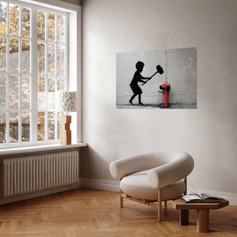 Plakat Artgeist Zniszczyć hydrant 42x29,7 cm bez ramy 1 szt