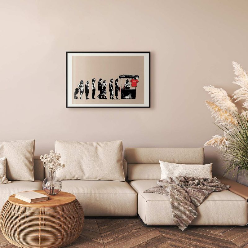 Plakat Artgeist Zniszczyć kapitalizm 90x60 cm z ramą czarną 1 szt